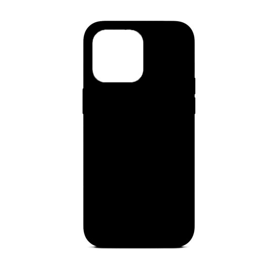 Capa de Silicone para Apple iPhone 15 Pro Max Preto